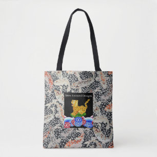 Ein schöner Philip Jacobs Fabric Snow Leopard Beu Tasche