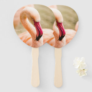 Ein schöner rosa Flamingo Fächer