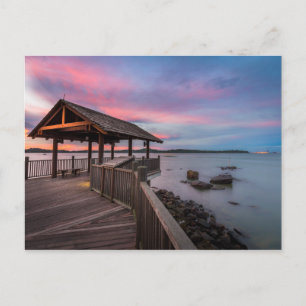 Ein schöner Sonnenuntergang Postkarte