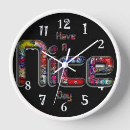 Ein schöner Tag  Große Wanduhr