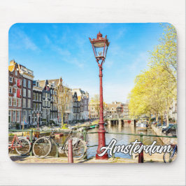 Ein schöner Tag in Amsterdam, Niederlande Mousepad