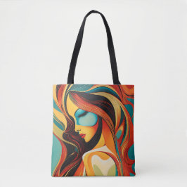 Ein schönes abstraktes Porträt Tasche