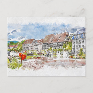 Ein schönes Anwesen Postkarte