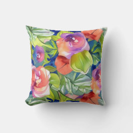 Ein schönes Aquarelldesign Kissen