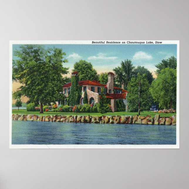 Ein schönes Chautauqua Lake Residence Poster (Vorne)