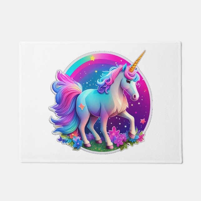 Ein schönes Einhorn Fußmatte (Vorderseite)