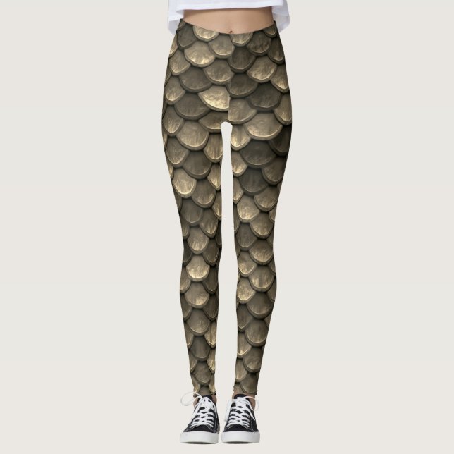 Ein schönes Farbspektrum von Meerjungfrau Leggings (Vorderseite)