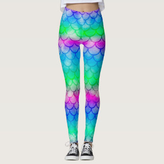 Ein schönes Farbspektrum von Meerjungfrau Leggings