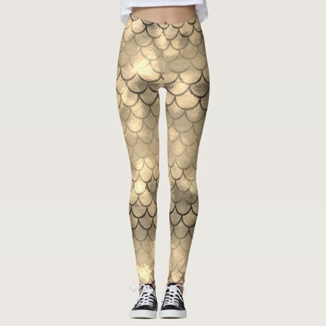 Ein schönes Farbspektrum von Meerjungfrau Leggings (Vorderseite)