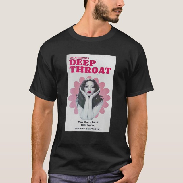 Ein schönes Girl Deep and Pink Blume Zitat Throat T-Shirt (Vorderseite)