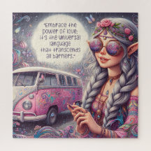 Ein schönes Hippie Girl