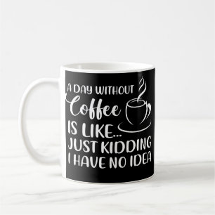 Ein schönes Kaffeekonzept am Tag ohne Kaffee trink Kaffeetasse