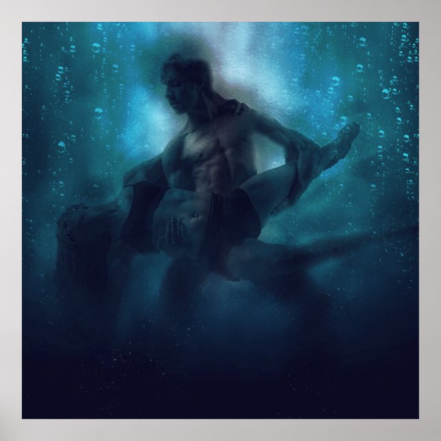 Ein schönes Paar tanzt Poster (Vorne)