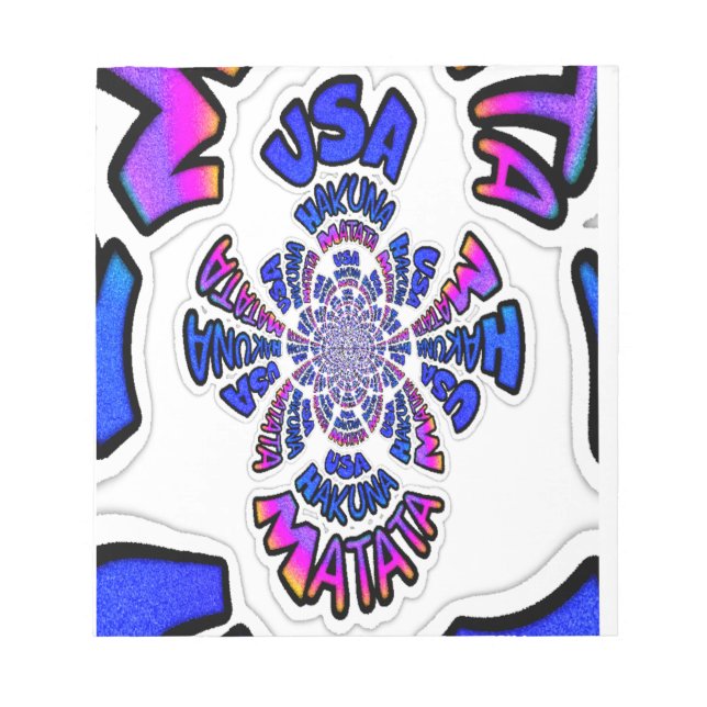 Ein schönes phantastisches Zitat-Design der USA Notizblock (Vorderseite)