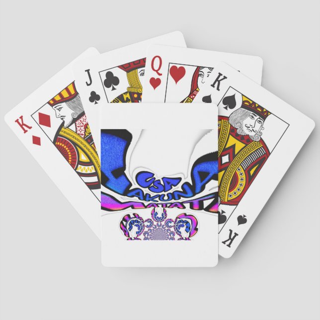 Ein schönes phantastisches Zitat-Design der USA Spielkarten (Rückseite)