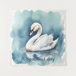 Ein schönes Set am Tag Wandteppich