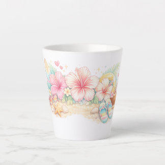 Ein schönes Sommerdesign, inspiriert von Blumen Milchtasse