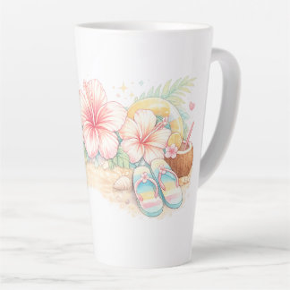 Ein schönes Sommerdesign, inspiriert von Blumen Milchtasse