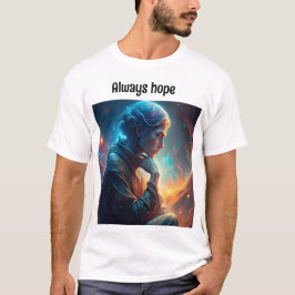 Ein schönes t-Shirt zu denken, es gibt immer Hoffn