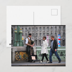 Ein schottischer Willkommen in London Postkarte