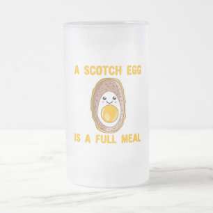 Ein schottisches Ei ist ein Vollmahl - Kawaii-Ei Mattglas Bierglas