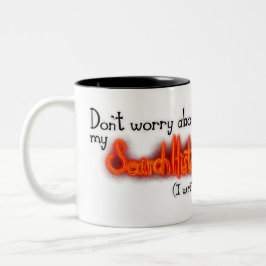 Ein Schriftstellergeheimnis Zweifarbige Tasse