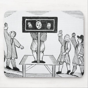 Ein schuldiger Mann im DorfPillory, Kopie eines Mousepad