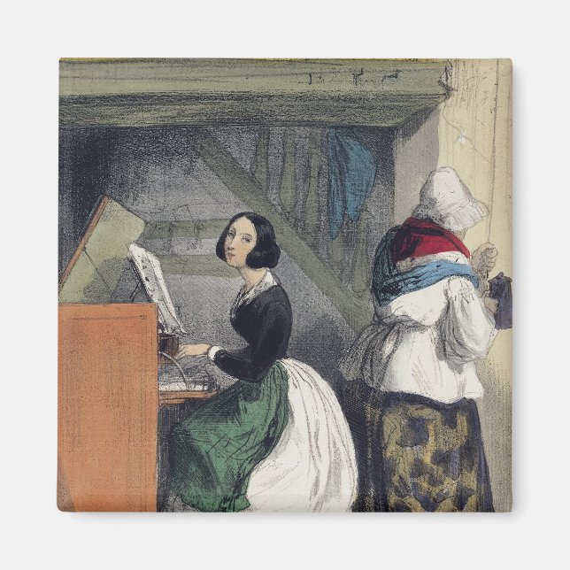 Ein Schüler der Musikschule von 'Les Femmes de Magnet (Vorne)