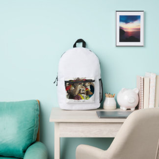 Ein Schulrucksack Bedruckter Rucksack