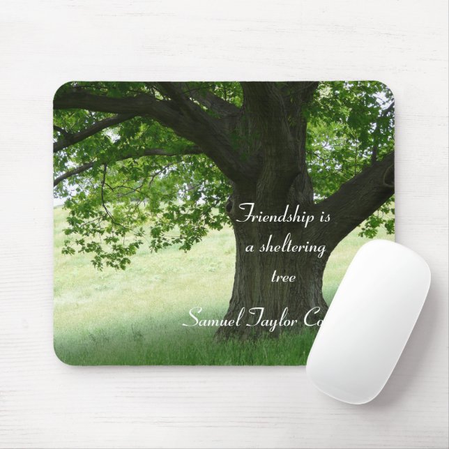 Ein schützender Baum-mit Zitat Mousepad (Mit Mouse)