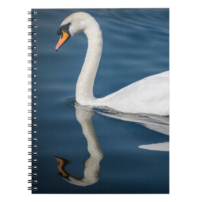 Ein Schwan und sein Reflexionsnotizbuch Notizblock (Vorderseite)