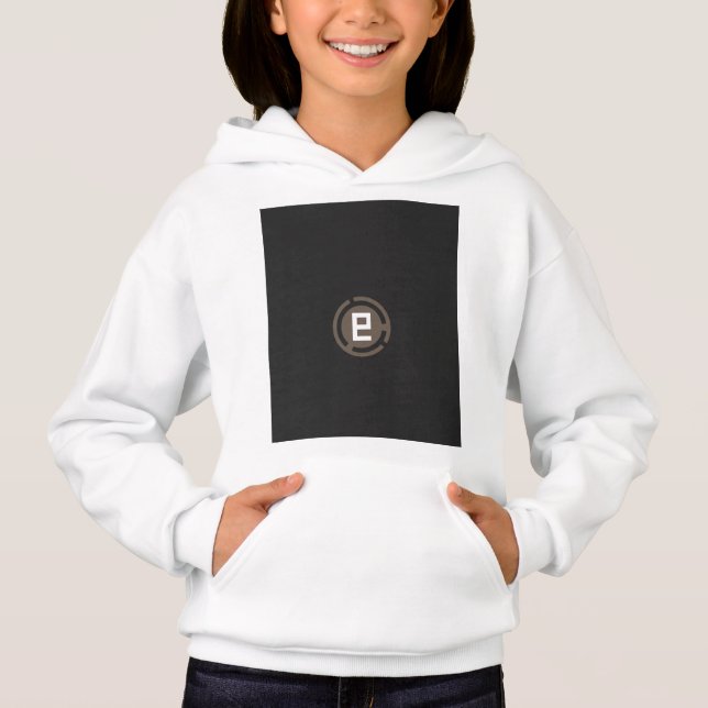 ein schwarz-braunes Logo mit dem Buchstaben 9 Hoodie (Vorderseite)