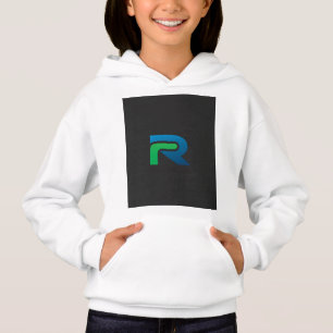 ein schwarz-grünes Logo mit dem Buchstaben r Hoodie