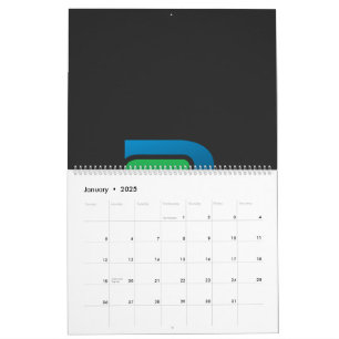 ein schwarz-grünes Logo mit dem Buchstaben r Kalender