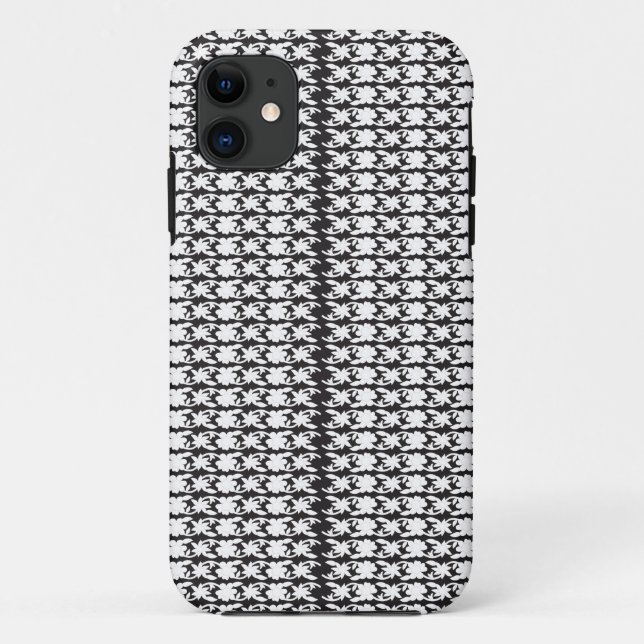 ein Schwarz-Weiß-Foto eines Musters Case-Mate iPhone Hülle (Rückseite)