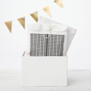 ein Schwarz-Weiß-Foto eines Musters Geschenktütchen