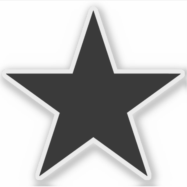 Ein schwarzer Stern der Anarchie Aufkleber (Vorderseite)