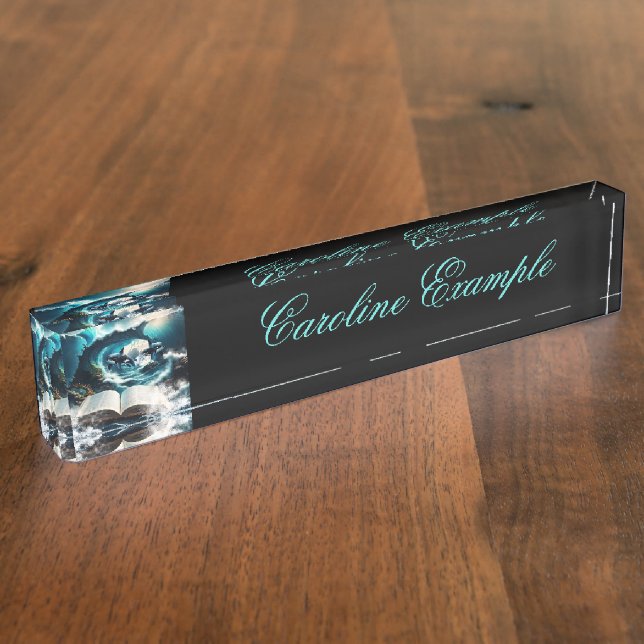 Ein schwimmendes Dampfbad Orca in der Welle. Namensplakette (Seite)