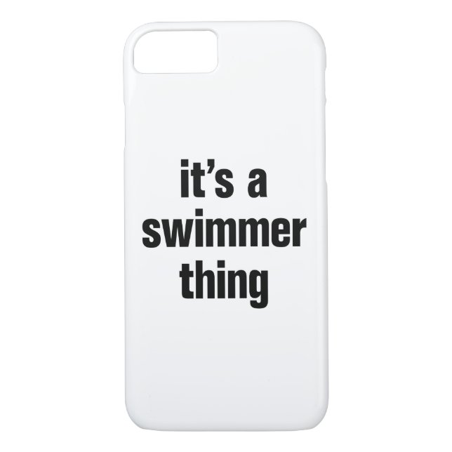 ein Schwimmer Case-Mate iPhone Hülle (Rückseite)