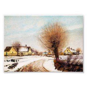 Ein Sealand-Dorf. Winter by Laurits Ring Fotodruck