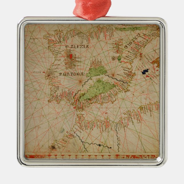 Ein Seeatlas Silbernes Ornament (Vorne)