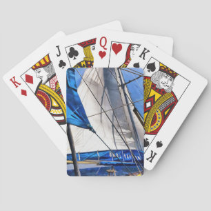 Ein Seemann ist ein Künstler und sein Medium der W Spielkarten