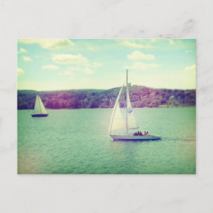 Ein Segelabenteuer im Sommer Postkarte