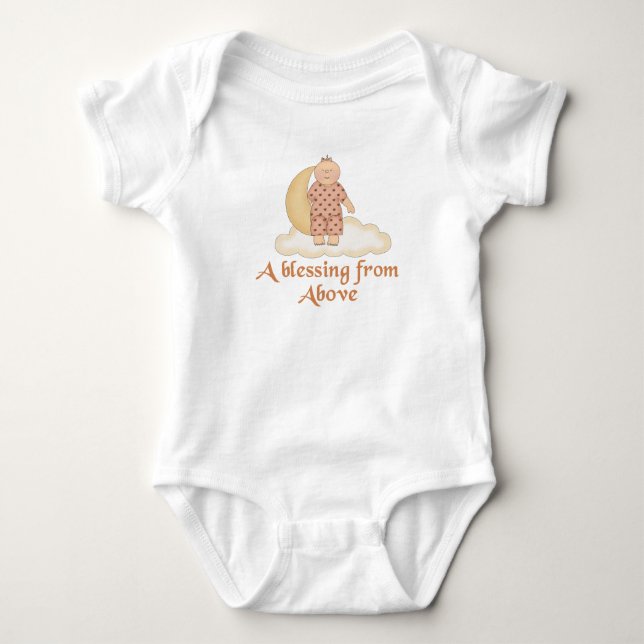 Ein Segen von oben (Mädchen) Baby Strampler (Vorderseite)
