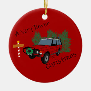 Ein sehr altes Weihnachtsfest Keramik Ornament