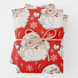 Ein sehr altmodisches Weihnachtsgeschirr Geschenkpapier Set