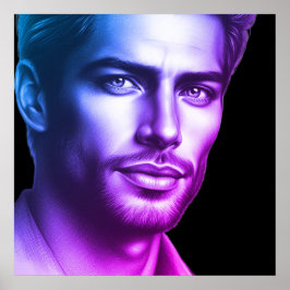 Ein sehr attraktiver junger Mann auf einem 24x24-W Poster