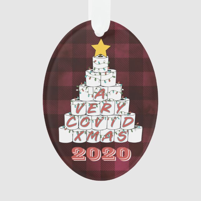 Ein sehr begehrter Xmas Funny 2020 Toilettenpapier Ornament (Vorderseite)