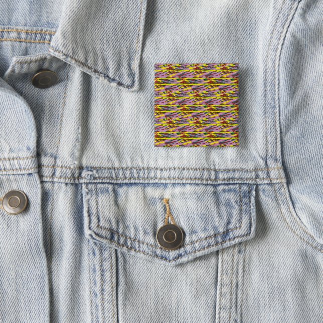 ein sehr buntes Muster mit viel unterschiedlichem  Button (Beispiel)