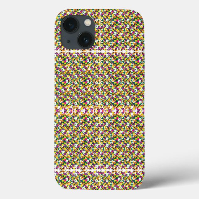ein sehr buntes Muster mit viel unterschiedlichem  Case-Mate iPhone Hülle (Rückseite)